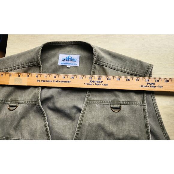 UTILITY VEST-BLUE STONE SAFETY PRODUCTS-Army Green-Multiple Pockets-Size 4XL - Picture 11 of 16